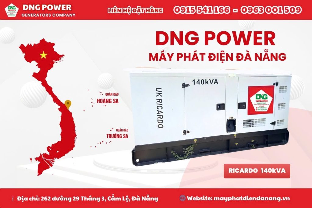 DNG POWER - Sẵn kho lô máy phát điện công suất lớn 200kVA