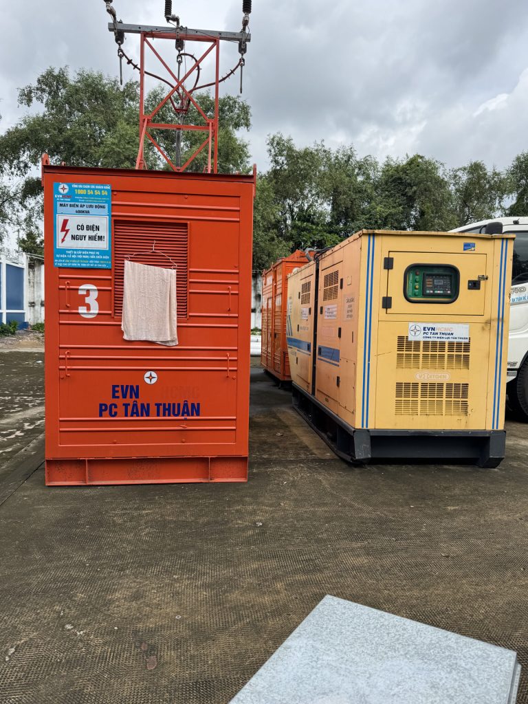 CUNG CẤP MÁY PHÁT ĐIỆN TẠI ĐIỆN LỰC TÂN THUẬN